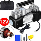 Heavy Duty Portable Air Compressor Car Tire Inflator Electric Pump Auto 12V