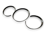 Gloss Carbon Fiber Style Dial Gauge Rings Trim for Porsche Cayman Boxster 987
