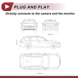 Reverse Camera Rear View Camera Adapter Wire Harness Connector for Hyundai KIA