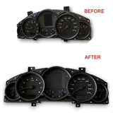 Matte Carbon Fiber Dash Dial Gauge Rings Trim for Porsche Cayenne 955 957 9PA