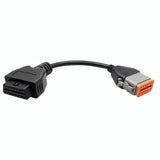 OBD 12pin to 16pin Cable for Komatsu for Cummins Adapter