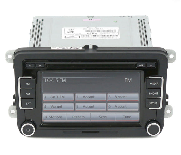 2012-2014 Volkswagen Jetta AM FM Radio CD XM Ready OEM 1K0035180AF