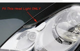 Chrome Head Light Washer Nozzle Cover Cap for Porsche 911 996 C2 C4 Turbo