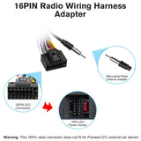 Android Radio Wiring Harness Kit Aftermarket Stereo Antenna Adapter for Toyota