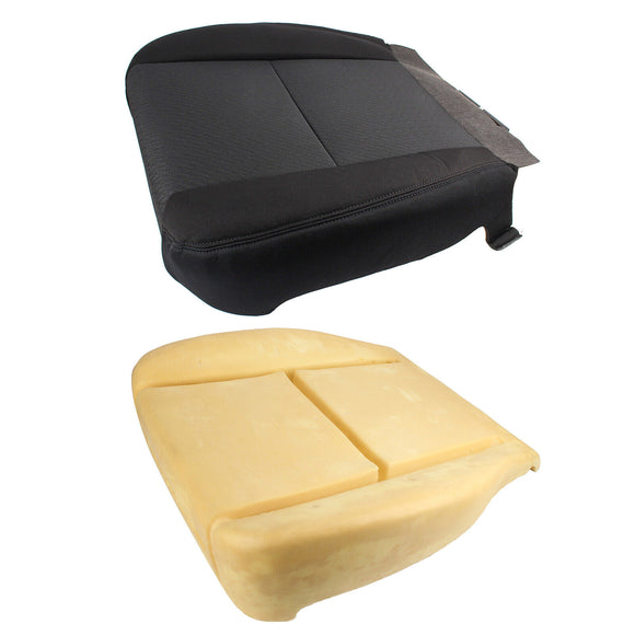 Driver Side Bottom Cloth Seat Cover+Foam Cushion for 2007-14 Chevy Silverado 3500