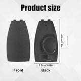 2x Key Fob Back Covers for Mercedes B C E-Class W204 3-Button Black