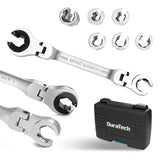 DURATECH 7-in-1 Metric Flex-Head Flare Nut Wrench Set 8-14mm 404081