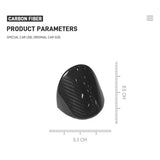 Real Carbon Fiber Dashboard Stopwatch Compass Cover Clock for Porsche 911 992
