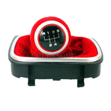 Red 5 Speed Gear Shift Knob Boot for VW Golf Rabbit GTI R32 2006 2007 2008 2009
