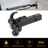 2'' Class 3 4 Trailer Hitch Tow Tri Ball Mount Receiver Hook for 1995-2015 Toyota Tacoma