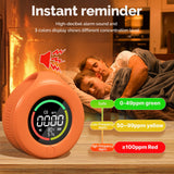 Portable Carbon Monoxide Detector Temp/Humi/CO Sensor Alarm Outdoor/Indoor
