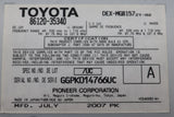 Synthesis P1803 Radio CD Changer MP3 Player for 2003-09 Toyota 4Runner JBL OEM 86120-35340