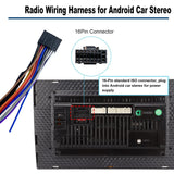 16Pin ISO Android Aftermarket Radio Wiring Harness Adapter Antenna for Nissan Subaru