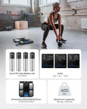 Scale for Body Weight and Fat Percentage, Smart Scale with 8 Electrodes
