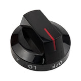 5-Pack DG94-04167M Gas Stove Knobs for Samsung Oven Range Stove NX60A6111SS Black