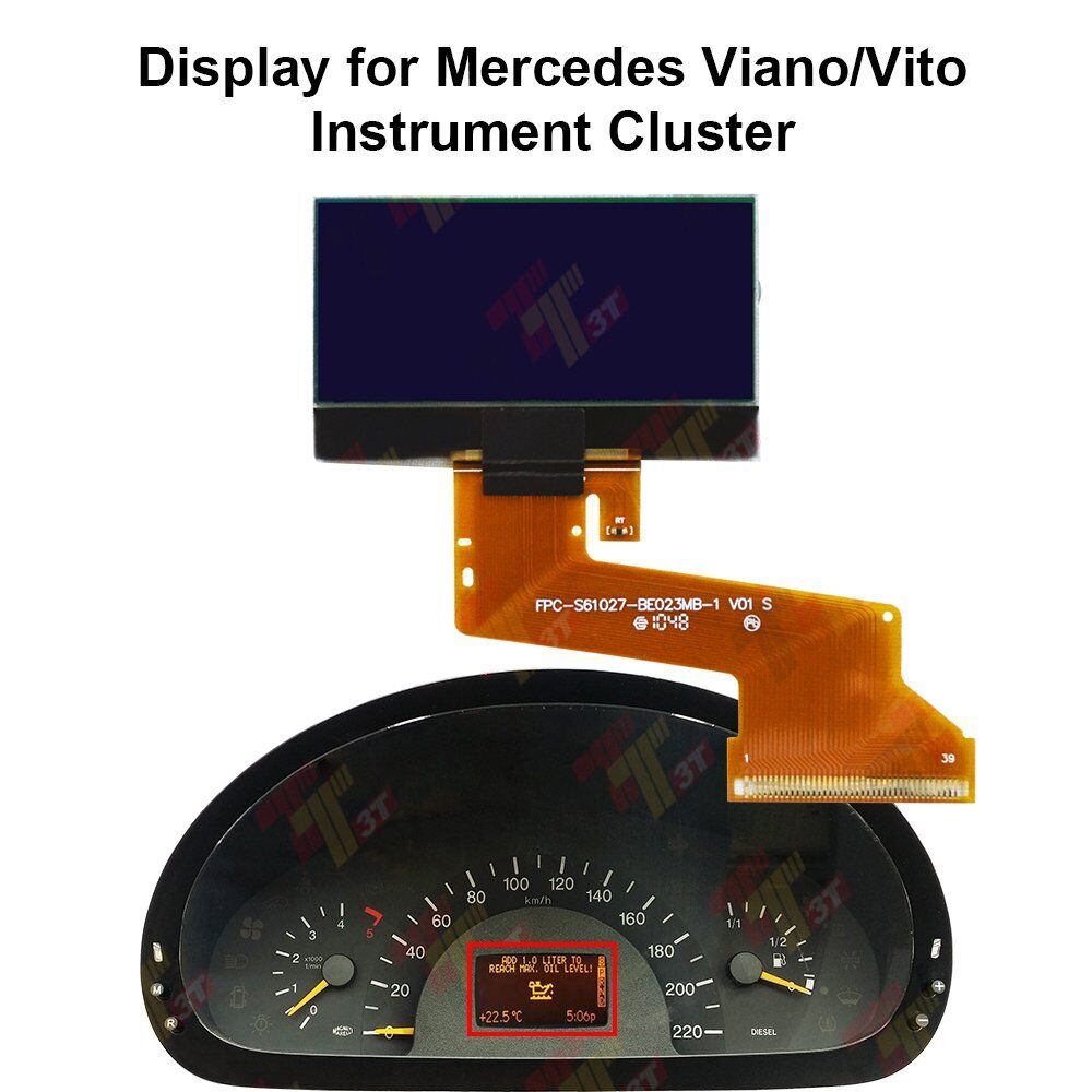 LCD Odometer Display for 2004-2008 Mercedes Benz Viano Vito dashboards ...