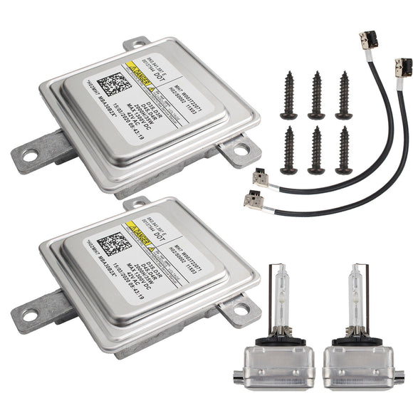 2x Xenon Ballast & Bulb HID Light Control Unit Module for 2010-2015 Audi A6, S6