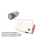 Upgrade Flashlight LED Bulb for BMW E36 Glove Box XPG2 Non-Polarity E10 Screw Base