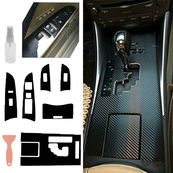 Carbon Fiber Gear Shift Box Panel Trim Cover for LEXUS IS250 300 350 2006-2012