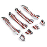 Chrome Door Handle Cover Set for Hyundai Sonata 2015-2019 No SMK hole