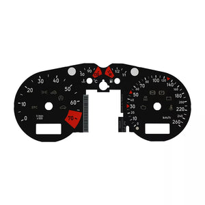 Gauge Face for Audi TT Jaeger Gauge Instrument Cluster 1999-2005 260KM/H