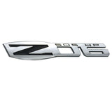 2x Corvette C6 Z06 Emblems 3D Badge 505 HP Chrome Black