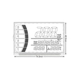 Odometer Display for Kawasaki Z750 Z1000 ZX-6R Instrument Gauge Cluster Tachometer