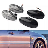 Sequential LED Side Marker Lights Turn Signal Lamp Clear/Black for Mitsubishi I-Miev 2010-21
