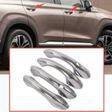 Chrome Door Handle Cover Trim for Hyundai Santa Fe 2019 2020 2021 ABS New