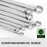 8 Pcs Extra Long Double Box End Wrench Set 8 - 24mm Aviation Spanner With Pouch