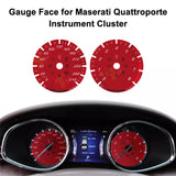 Gauge Face in Color Red for Maserati Quattroporte Ghibli Levante Instrument Cluster 2013-2020
