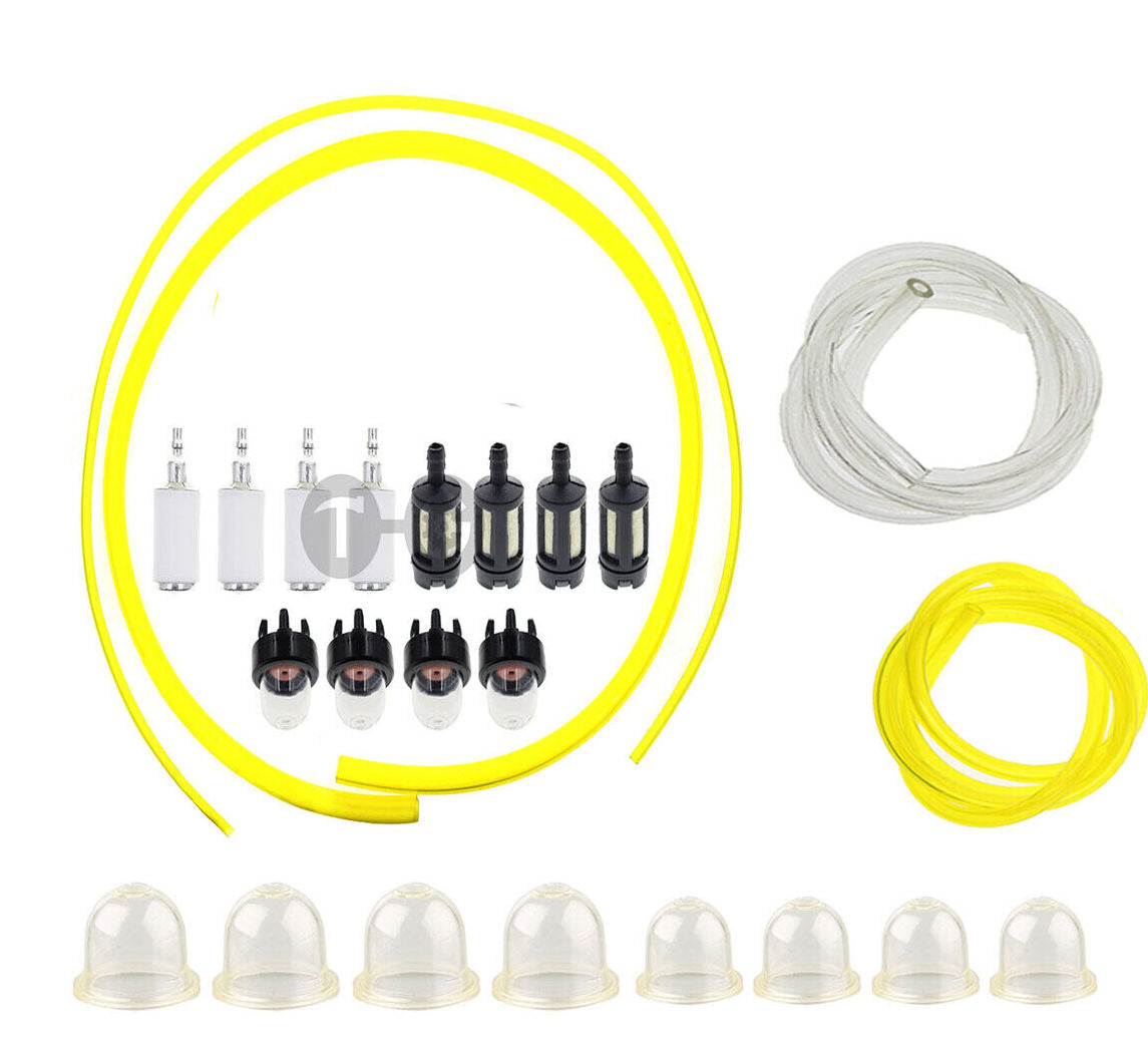 4 Sizes Tygon Fuel Filter Line Primer Bulb Kit for Small Engine Yard M ...