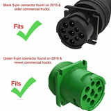9 Pin J1939 Truck Y Cable OBD2 16Pin Female Adapter J1708 6Pin for Cummins Catepillar