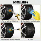 50pc Tire Repair Kit DIY Flat Tire Repair Motorcycle Bike Home Plug Patch
