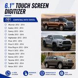6.1" Touch Screen Glass Digitizer 8-Pin for 2012 - 13 Toyota Avalon Camry Corolla Highlander Radio