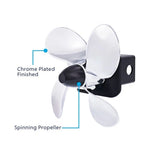 Spinning Boat Propeller Trailer Hitch Cover for 2” Trailer Receivers