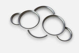 Matte Chrome Dash Dial Gauge Rings Trim For Porsche Cayenne 955 957 9PA