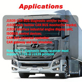 9 Pin J1939 Truck Y Cable OBD2 16Pin Female Adapter J1708 6Pin for Cummins Catepillar