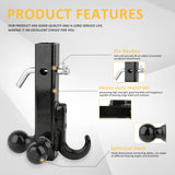 2'' Class 3 4 Trailer Hitch Tow Tri Ball Mount Receiver Hook for 1995-2015 Toyota Tacoma