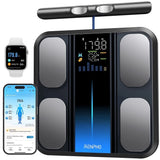 Scale for Body Weight and Fat Percentage, Smart Scale with 8 Electrodes