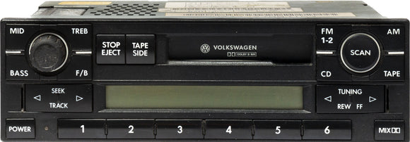 1999-2009 Volkswagen Golf AM FM Radio Receiver Cassette Player OEM 1JM035157A