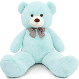 Quality Giant Plush Big Teddy Bear Bowtie 4 Feet 47 inch Life Size Tan Carnival Prize Gift