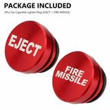 Universal Fire Missile Eject Button Car Cigarette Lighter Cover Accessories 12V