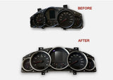 Matte Chrome Dash Dial Gauge Rings Trim For Porsche Cayenne 955 957 9PA