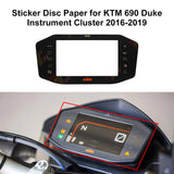 Speedometer Instrument Sticker Disc Paper for KTM 690 Duke/R, 790 Duke