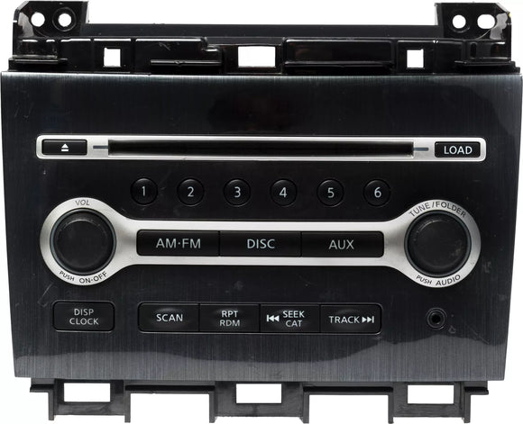 2012-2014 Nissan Maxima AM FM Radio 6 Disc CD Player Auxiliary Input 28185-9DA0A