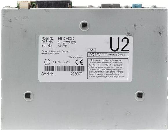 2020 Toyota Highlander Driver-Assist Vehicle Navigation Control Unit 86840-0E080