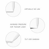 4 Packs Tips Replacement for Apple Pencil 1st Gen 2nd Gen Pen iPad Pro