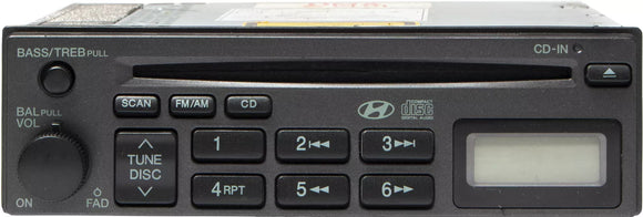 2001-06 Hyundai Elantra AM FM Radio CD Player 0020181001 Option 96HL