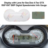 LCD Display with Clear Plastic Lens Cover for Sea Doo 4-Tec GTX RXP RXT BRP Speedometer Gauge Repair